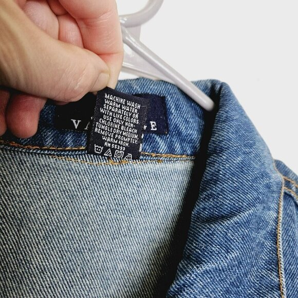 Gm Vantage Men's Denim Jacket 2XL Vintage Blue Jean Button Up Cotton Pockets Has - Picture 3 of 14